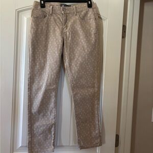 Levi's Tan Patterned Skinny Jeans. Size 4. W27